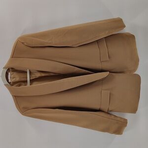 Kirundo Women's Open Blazer Tan Size XL Lined